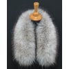 Kožešina na kapuci z finského mývalovce č. 601 "vlčí" natur