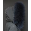 Kožešina lem / límec na kapuci z finského mývalovce 10012 BLUE