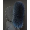 Kožešina lem / límec na kapuci z finského mývalovce 10015 BLUE
