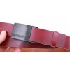 Dámský kožený opasek Black Hand 065-53 vínově červený