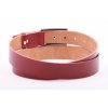 Dámský kožený opasek Black Hand 065-53 vínově červený