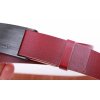 Dámský kožený opasek Black Hand 065-53 vínově červený