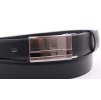 Pánský společenský kožený opasek Penny Belts 305 černý s plnou sponou