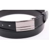 Pánský společenský kožený opasek Penny Belts 305 černý s plnou sponou