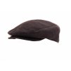 Pánska kožená čapica so šiltom – bekovka BE14 hnedá brúsená škopovica