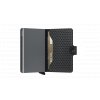Secrid Miniwallet Cubic Black Titanium Semi Open