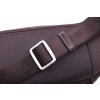 Kožená ľadvinka Hexagona 291116 tmavohnedá koža + nylon