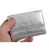 Malinká dámská kožená peněženka Segali SG1756 MINI stříbrná