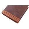 Pánska kožená peňaženka Segali W81042 tmavohnedá + koňakovo hnedá