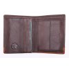 Pánska kožená peňaženka Segali W81042 tmavohnedá + koňakovo hnedá
