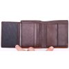 Pánska kožená peňaženka Segali W81042 tmavohnedá + koňakovo hnedá