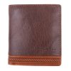 Pánska kožená peňaženka Segali W81042 tmavohnedá + koňakovo hnedá