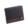 Pánska kožená peňaženka Segali 753.115.026 čierna + koňak