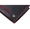 Pánská kožená peněženka Segali 753.115.026 černá + červená