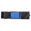 Pánska kožená peňaženka Hajn 587459.5 čierna + modrá