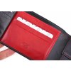 Pánská kožená peněženka Hajn 587459.5 černá + červená