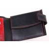 Pánská kožená peněženka Hajn 587459.5 černá + červená