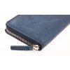 Veľká kožená peňaženka na zips Segali 612.06.9086 tmavo modrá