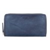 Veľká kožená peňaženka na zips Segali 612.06.9086 tmavo modrá