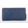 Veľká kožená peňaženka na zips Segali SG - 7065 tmavo modrá