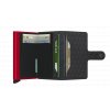 Secrid Miniwallet Optical Black Red Open