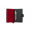 Secrid Miniwallet Cubic Black Red Semi Open