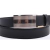 Pánský kožený opasek Penny Belts 3568 s plnou sponou AUTOMAT černý