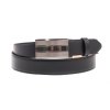 Pánský kožený opasek Penny Belts 3568 s plnou sponou AUTOMAT černý