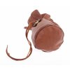 Kožený měšec z hladké teletiny VELKÝ - koňakově hnědý ME - 40