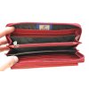 Dámská kožená peněženka penál Cosset 4491 Red Komodo červená