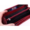 Dámská kožená peněženka penál Cosset 4491 Red Komodo červená