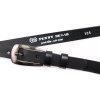 Dámský úzký kožený opasek Penny Belts 2050 černý