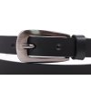 Dámský úzký kožený opasek Penny Belts 2050 černý
