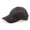 Luxusní kožená kšiltovka KS21 tmavě hnědá broušená skopovice
