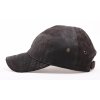 Luxusní kožená kšiltovka KS21 tmavě hnědá broušená skopovice