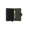 Secrid Miniwallet Stitch Linea Lime Semi Open