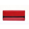 Dámská kožená peněženka Segali 2025A  červená / černá