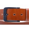 Dámský kožený opasek Black Hand 106-70 koňakově hnědý