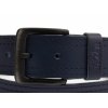Pánský kožený opasek Black Hand 003-40 modrý