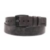 Pánský kožený opasek Black Hand 091-90 šedý s patinou
