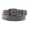 Pánský kožený opasek Black Hand 091-90 šedý s patinou