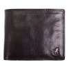 Pánska kožená peňaženka Cosset 4504 Komodo čierna