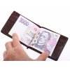 Pánská kožená peněženka dolarka Cosset 4497 Komodo hnědá