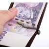 Pánska kožená peňaženka Cosset dolárovka 4497 Komodo hnedá