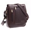 Pánská kožená taška přes rameno Sendi Design M 702 hnědá