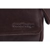 Pánská kožená taška přes rameno Sendi Design M 702 hnědá