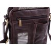 Pánská kožená crossbody taška Sendi Design M 52006 hnědá