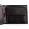 Pánská kožená peněženka Hajn 152701.5 černá + červené štepování