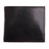 Pánská kožená peněženka Hajn 152701.5 černá + červené štepování