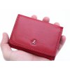 Malá dámská kožená peněženka Cosset 4509 Red Komodo červená